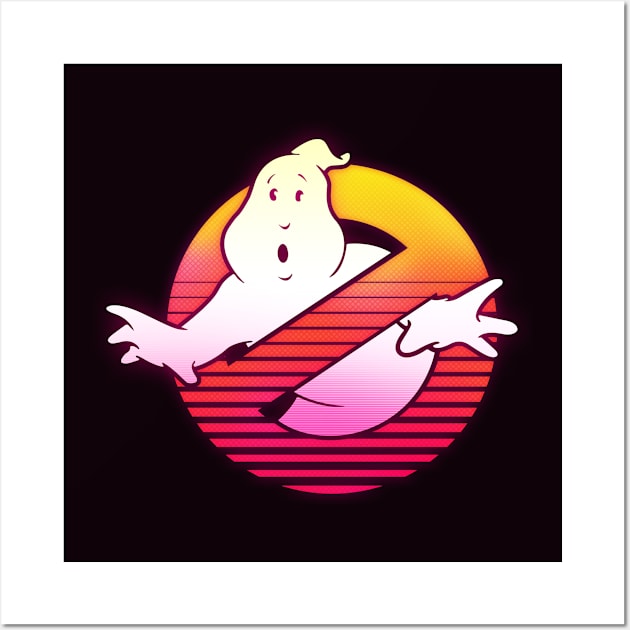 Retro 80's GhostBusters Wall Art by TextTees